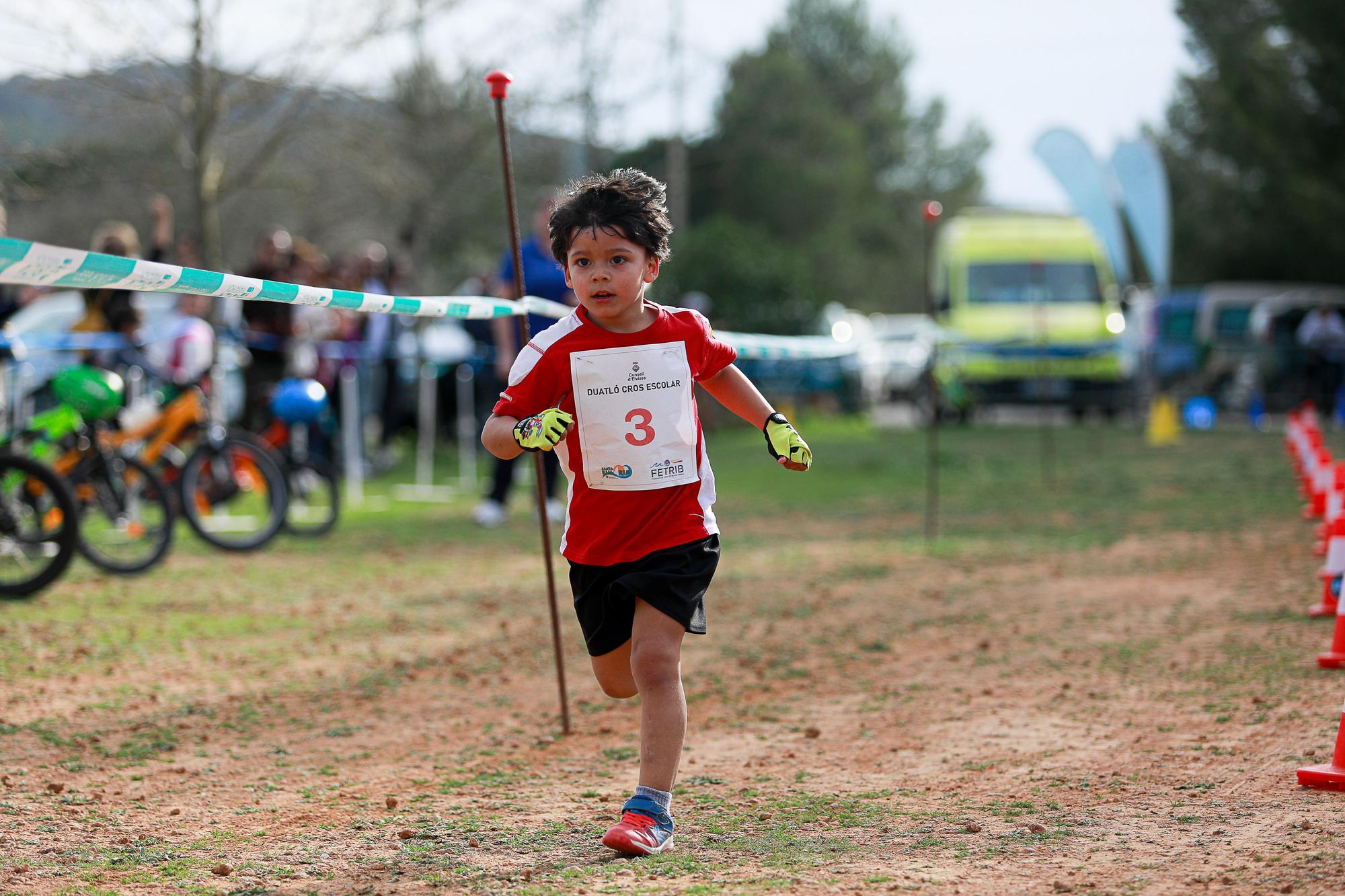 Duatlón escolar en Can Truy