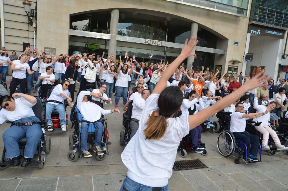 ''Flashmob'' de Aspace: Día Parálisis Cerebral