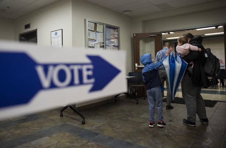 La jornada electoral en EEUU, en imágenes