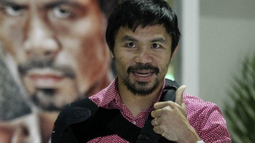 'Pacman' regresa a Filipinas tras el 'Combate del Siglo'