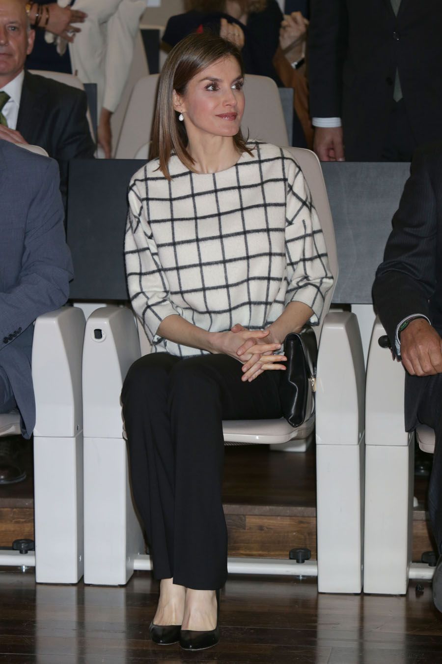 Letizia Ortiz, con su jersey más original, en Albacete