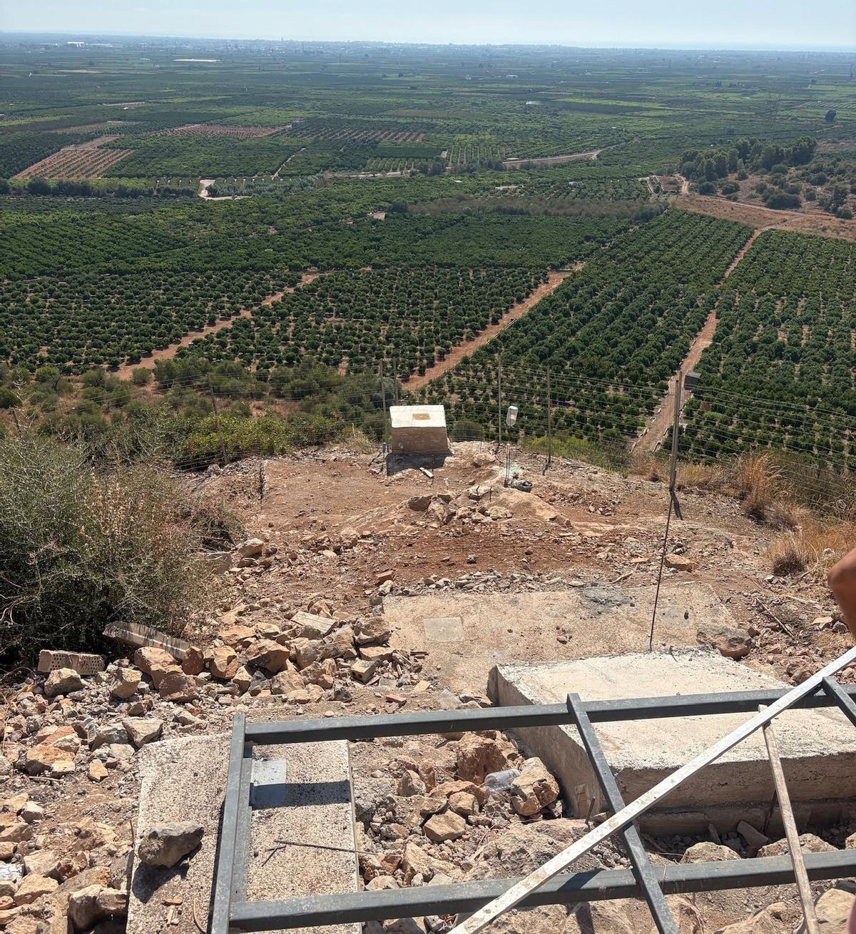 Aquesta és l'espectacular vista de la Plana que es podrà gaudir des del mirador de la Muntanyeta de Betxí.