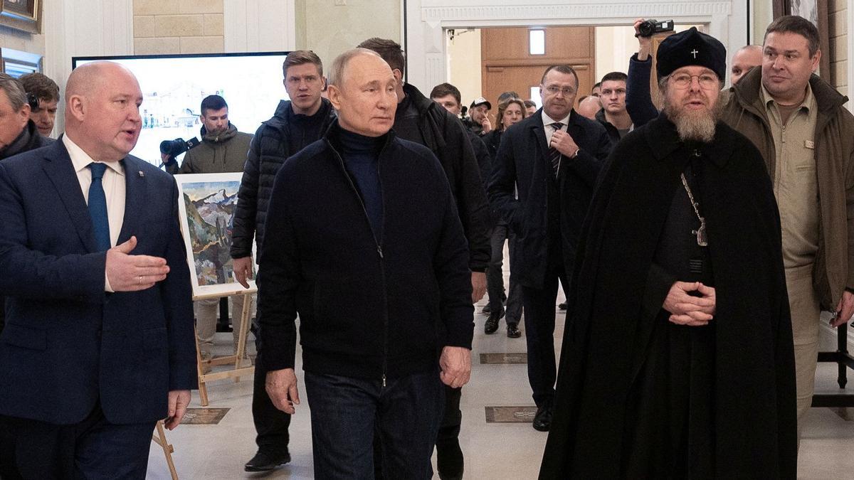 El presidente ruso, Vladímir Putin, en Sebastopol.