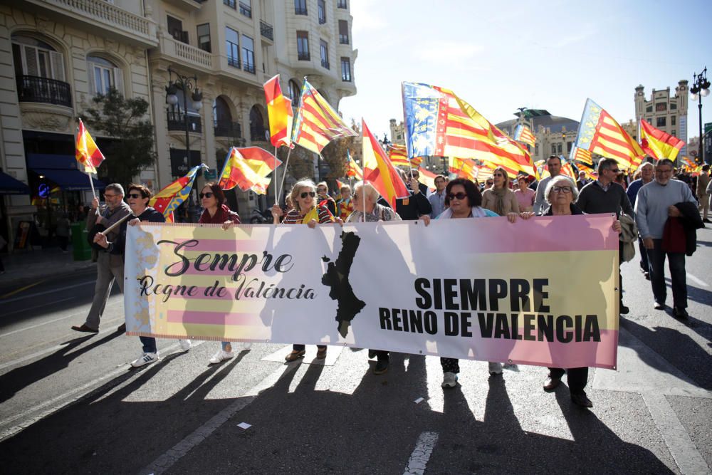 Manifiestación en València contra los 'països catalans'