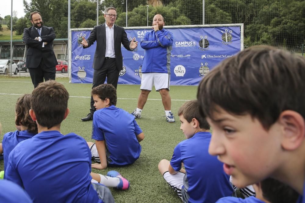 Presentación de Anquela como entrenador del Oviedo