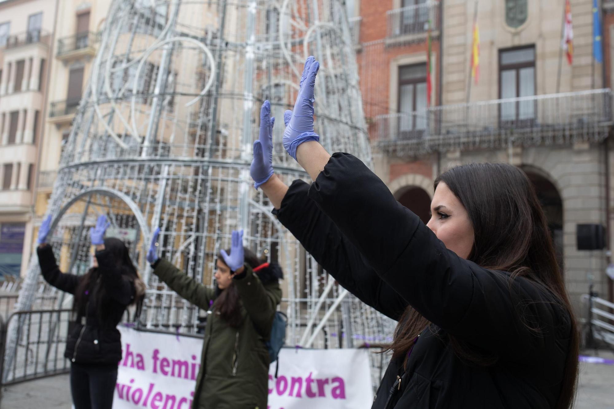 GALERÍA | El acto del 25N en Zamora, en imágenes