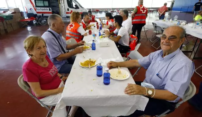 Los evacuados en Calatayud: "Nos han echado un mal de ojo"