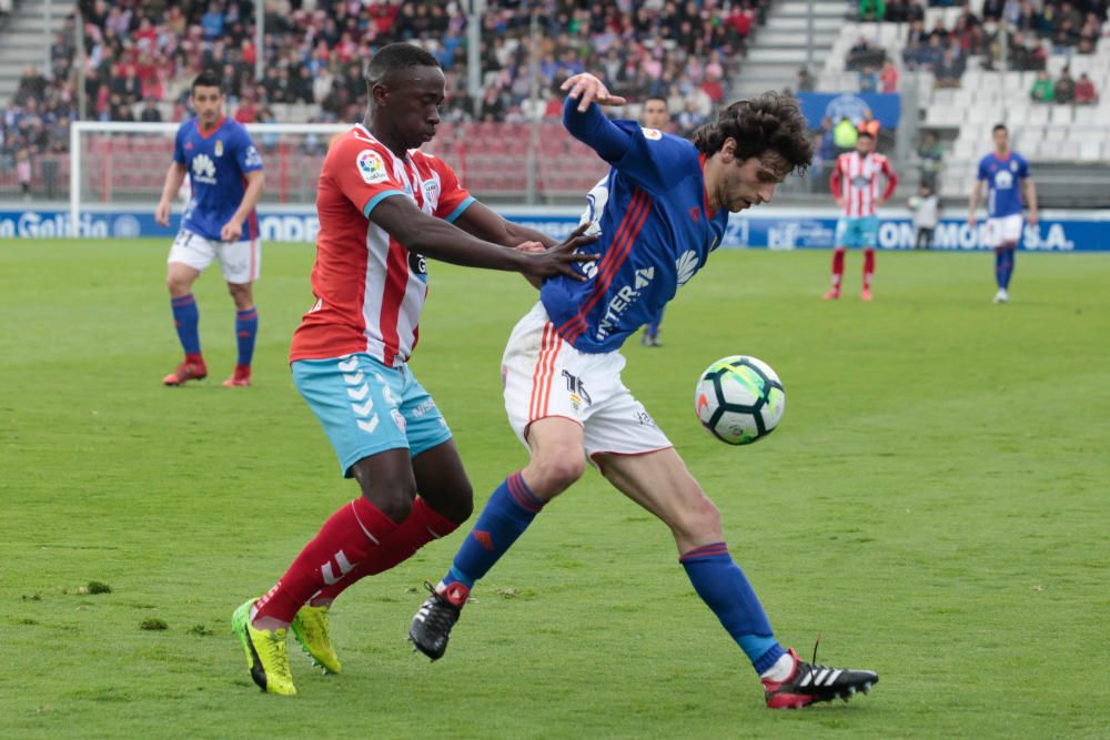 El partido entre el Lugo y el Real Oviedo, en imágenes