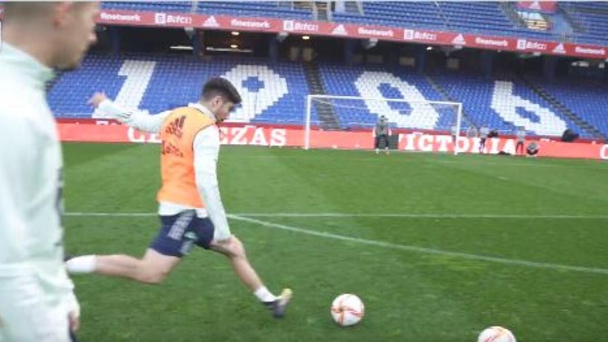 Soler, en un entrenamiento con la Roja