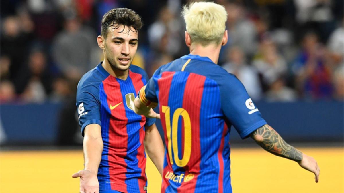 Munir  alza la voz a base de goles