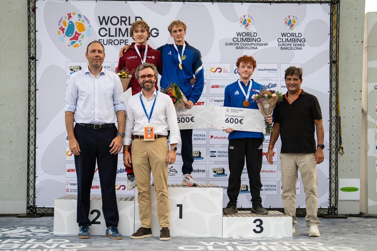 Ambiente durante la competición de escalada de velocidad de la Copa de Europa