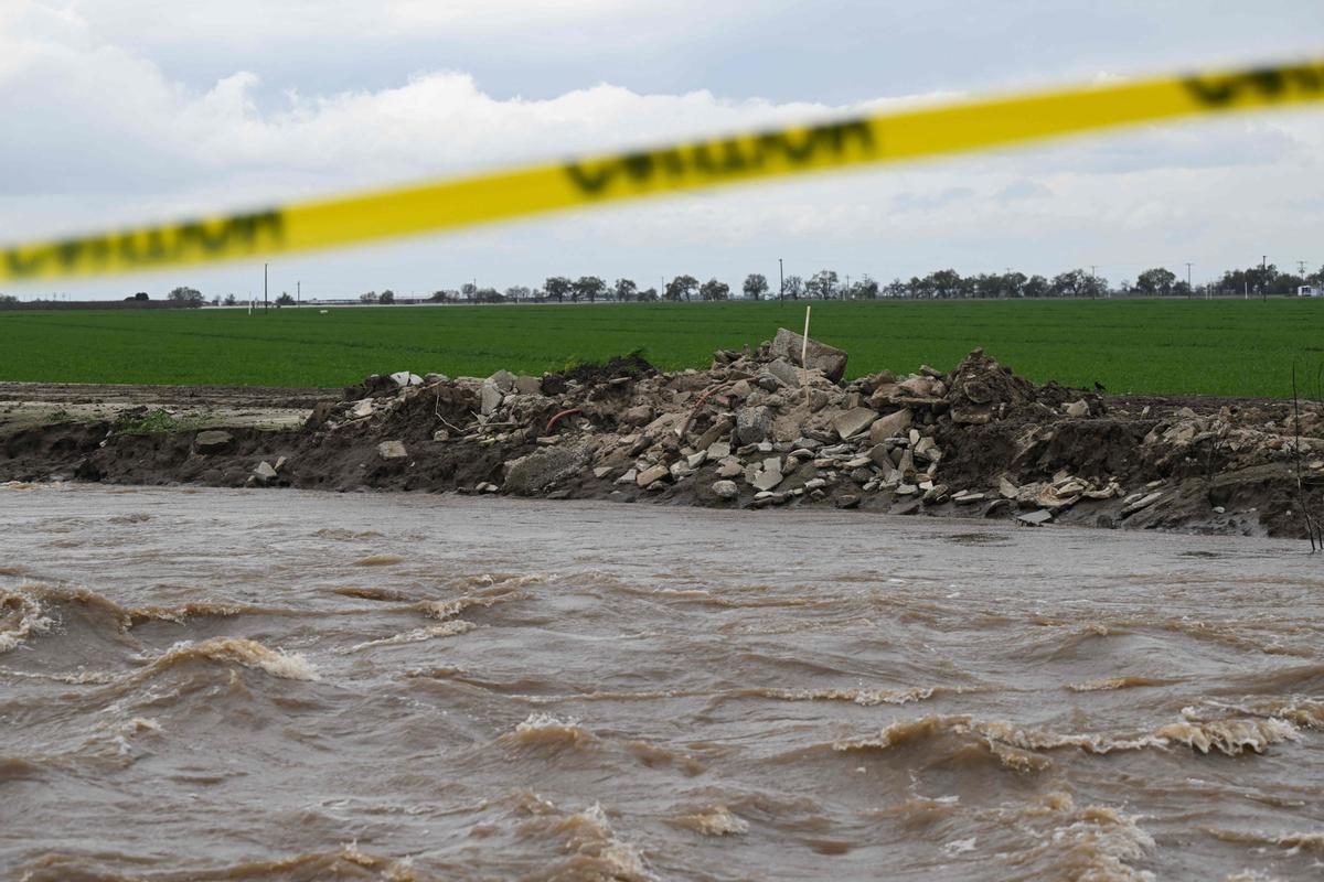 Inundaciones en el condado de Tulare, en California