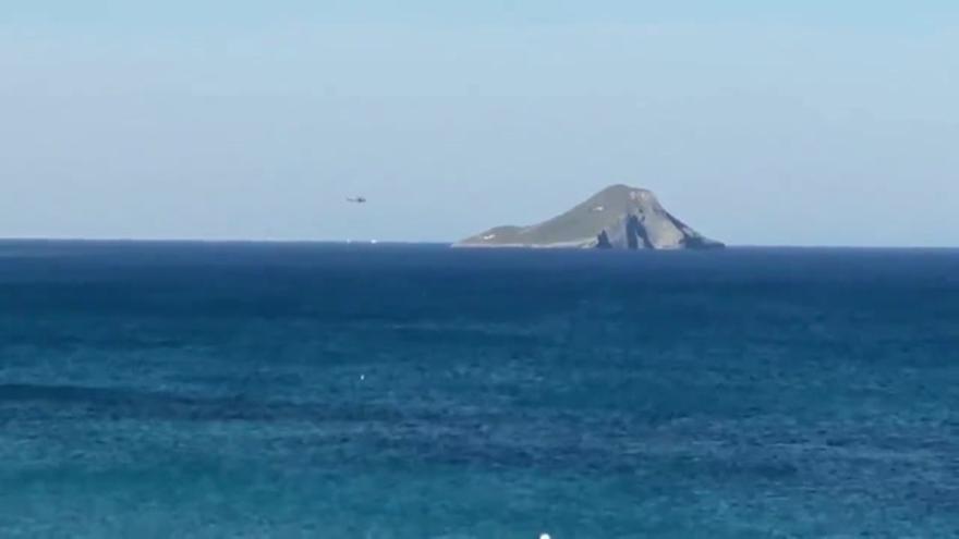 Un avión de la Academia General del Aire cae al mar en La Manga