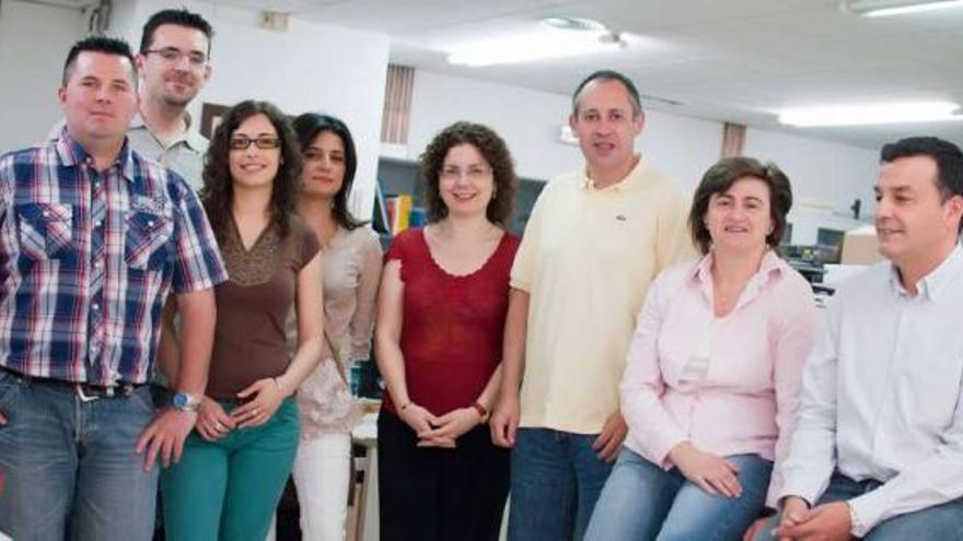 Integrantes del grupo de Sistemas de Radio en la Escuela de Ingeniería de Telecomunicación. // Faro