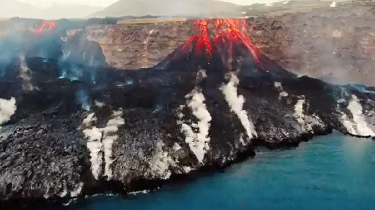 Así está el volcán de La Palma tras 19 días de erupción