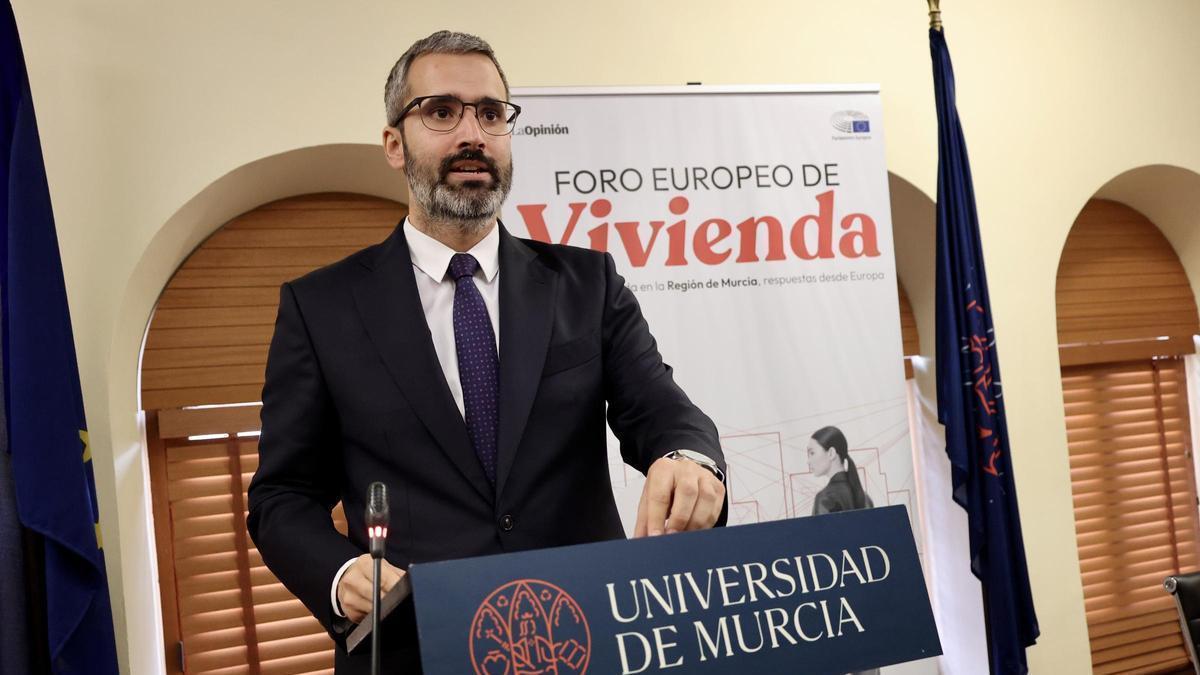 Francisco Lucas, durante su intervención este viernes en el foro europeo de Vivienda.