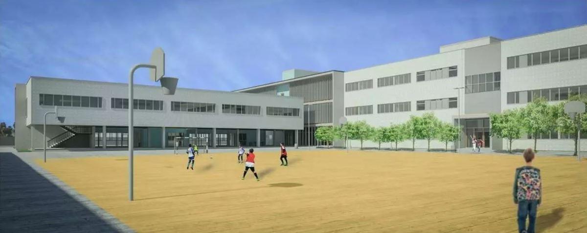 Boceto del nuevo IES La Patacona de Alboraia.