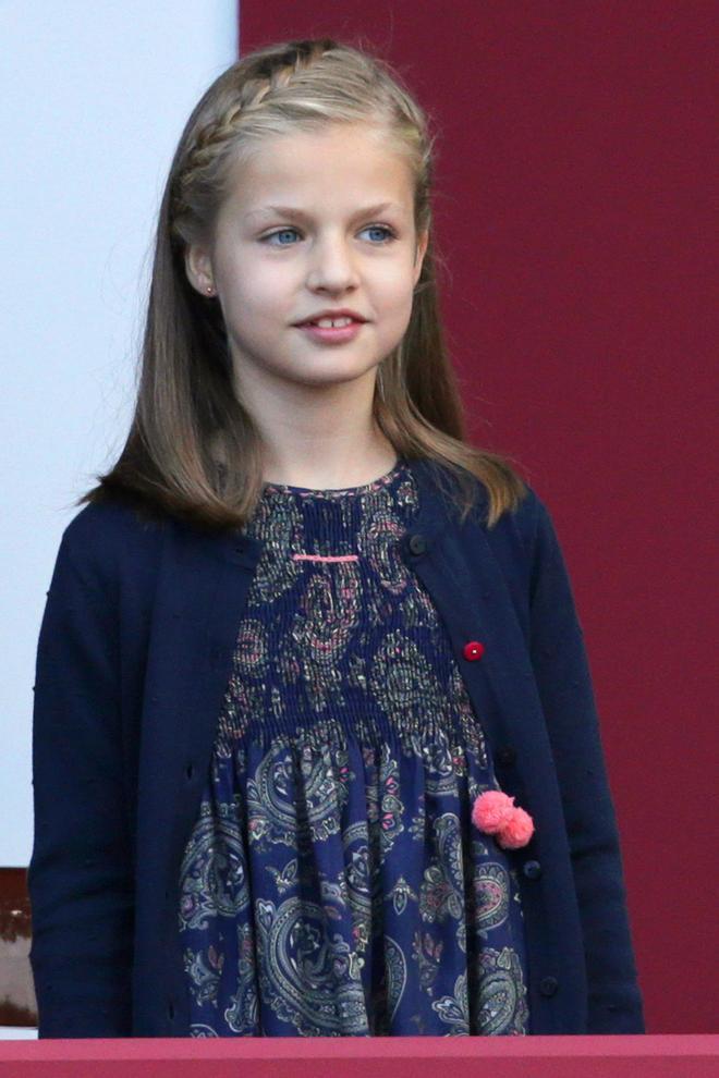 Las trenzas de Leonor en el desfile de las Fuerzas Armadas