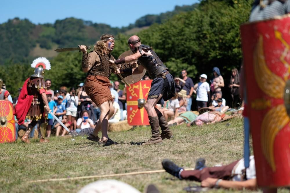 Batalla en la fiesta Astur romana en Carabanzo