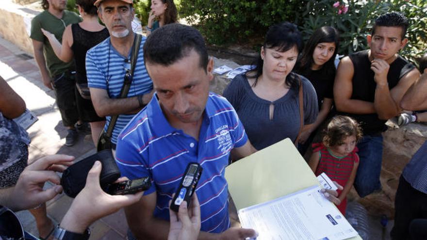 Protesta contra el corte de agua a familias