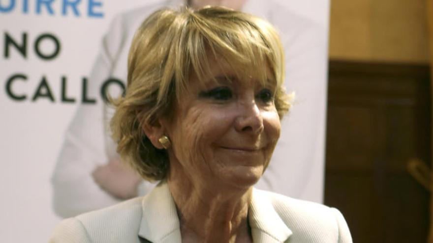 La expresidenta de Madrid, Esperanza Aguirre.