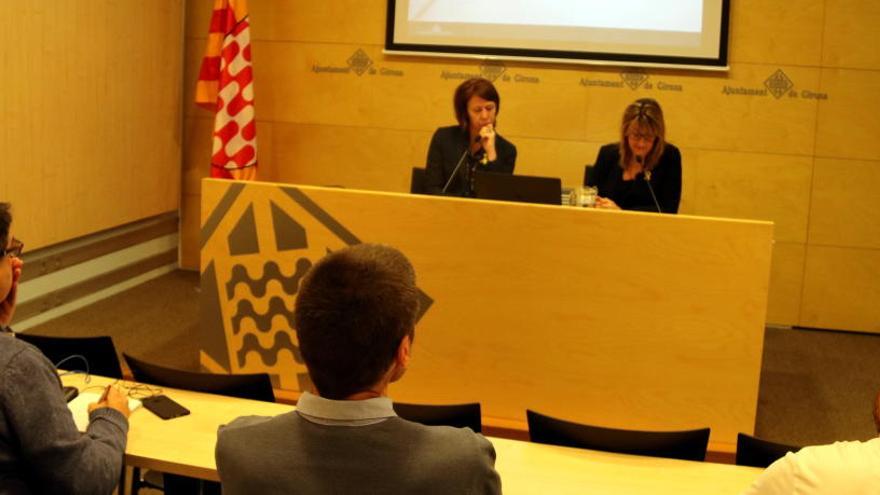 Roda de premsa de presentació de l&#039;estudi sobre el mercat de treball a Girona