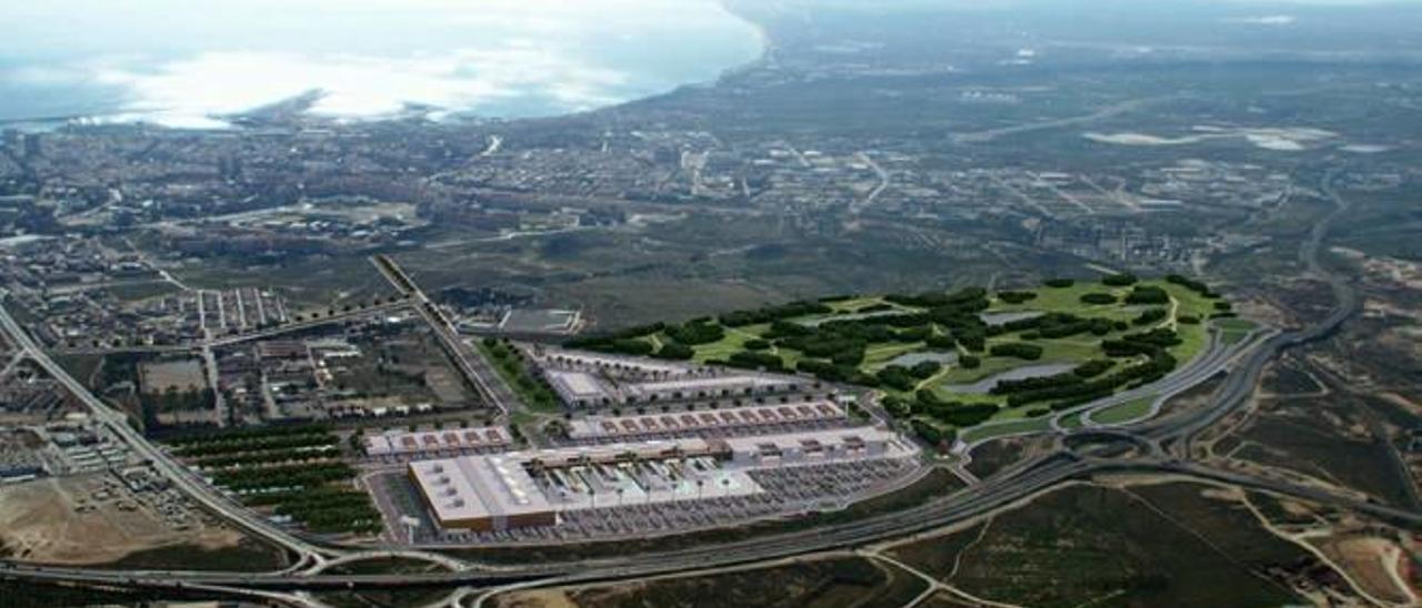 Alicante Avanza plantea un área de ocio en vez del macrocentro comercial junto a Ikea