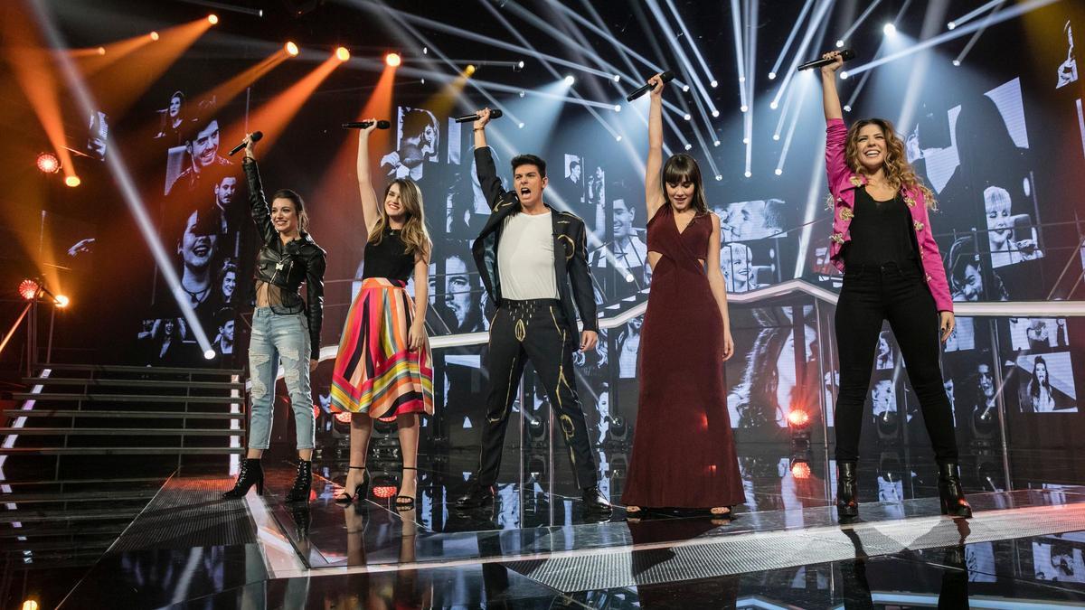 Los finalistas de OT en la Gala Eurovision