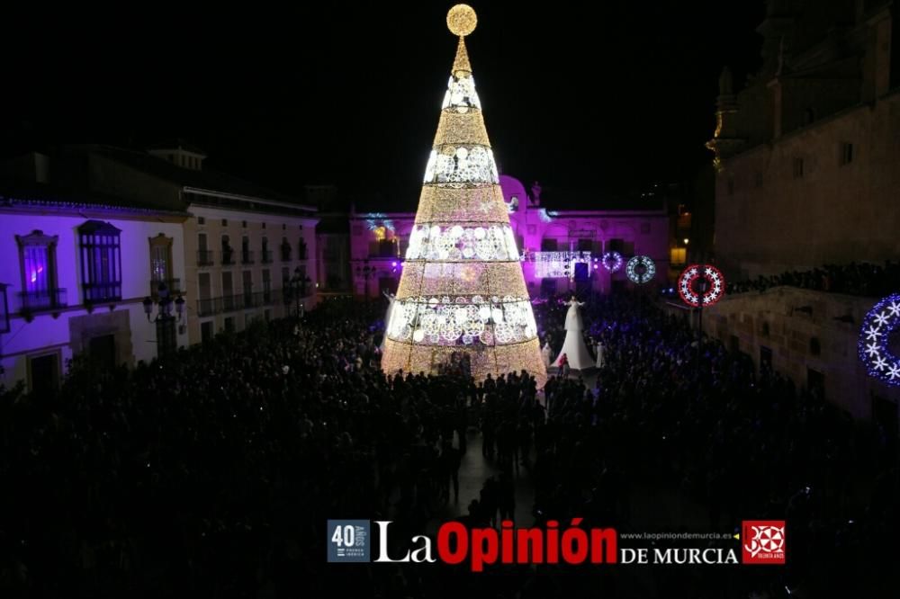 Encendido de luces de Navidad en Lorca