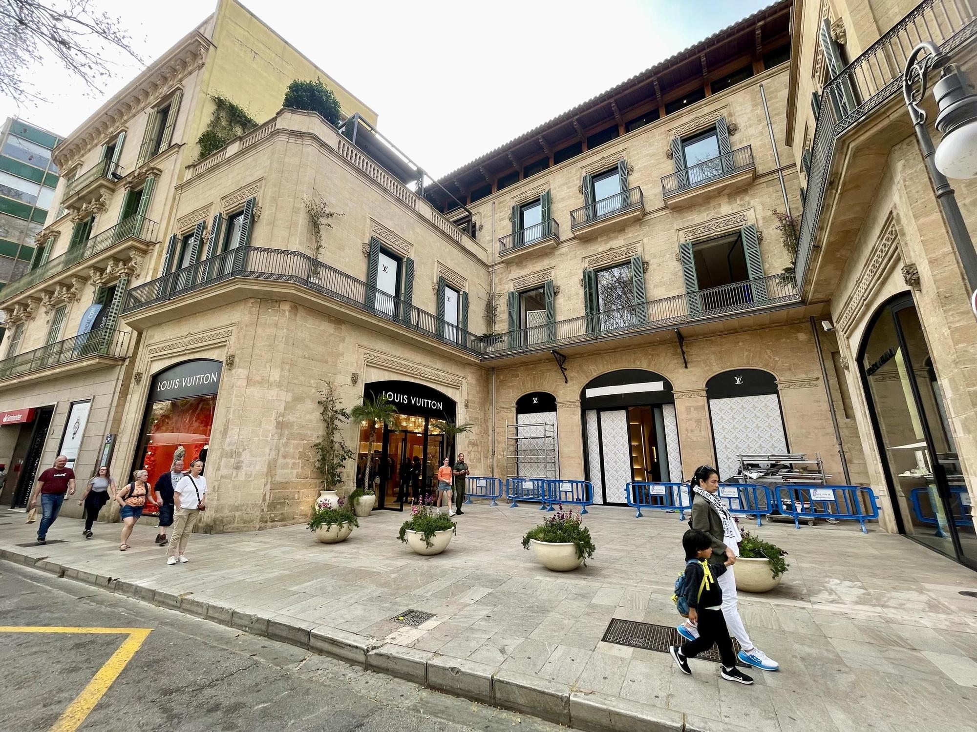 Así ha quedado la tienda de Louis Vuitton en Palma tras las obras de ampliación