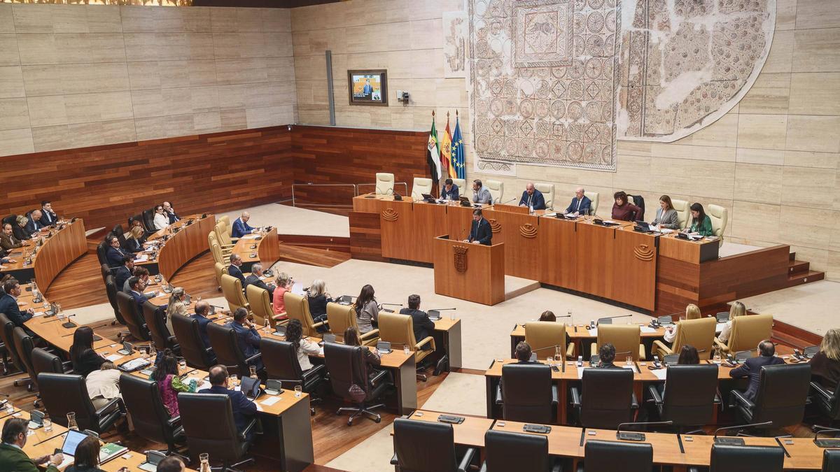 Celebración de un pleno en la Asamblea.