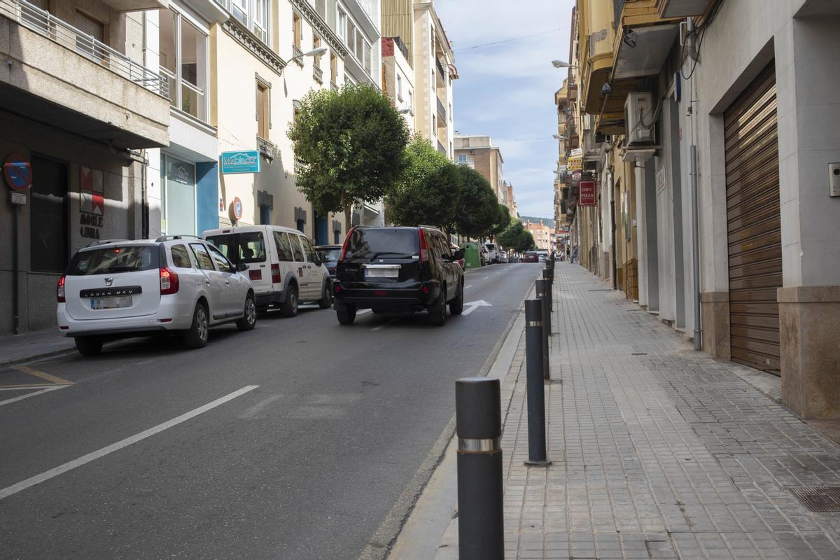 Imagen de archivo de la calle 2 de Mayo de Ontinyent.