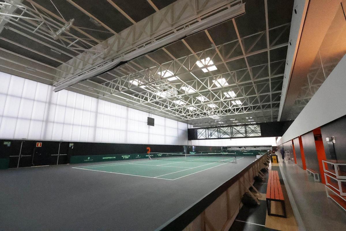 Así luce la pista de la Davis en la Fonteta