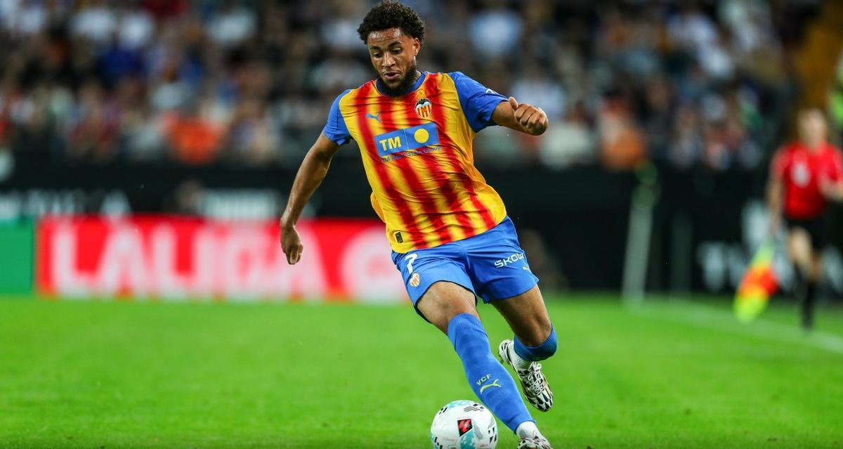 Danjuma en el partido ante el Villarreal.