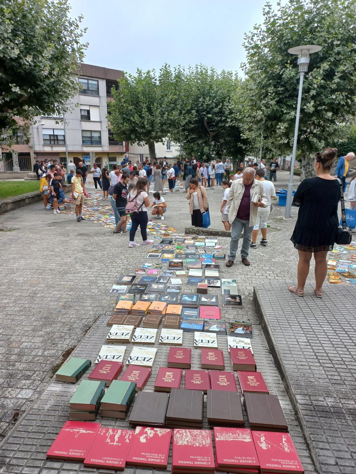 El Concello de Bueu organizó en el verano un rastro para regalar fondos de la Biblioteca Torrente Ballester.