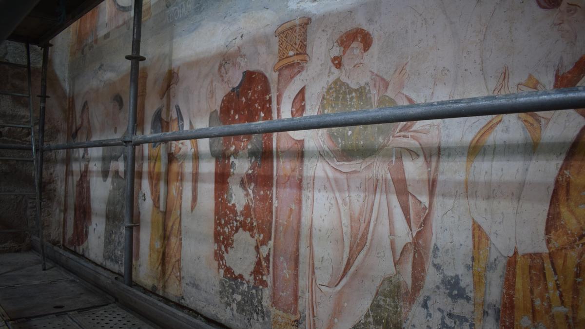 Intervención en las pinturas murales de la ermita de Muga de Sayago