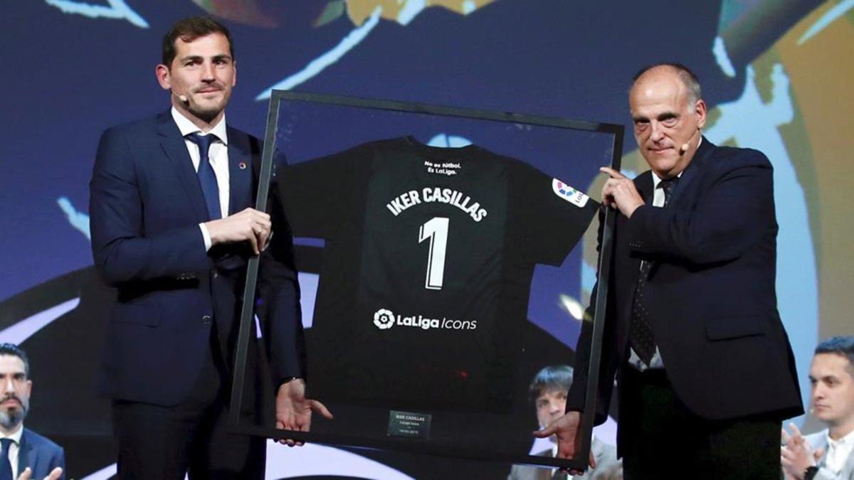 Tebas aplaude a Casillas como candidato a la RFEF