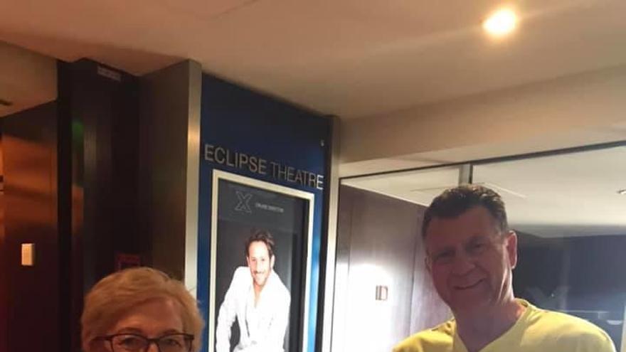 Nuria y José Manuel, durante el viaje en crucero por el sur de América.