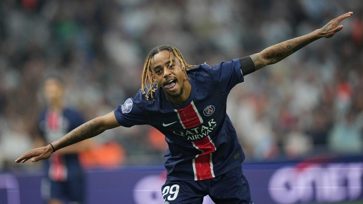 Barcola, protagonista en la victoria del PSG en el Vélodrome