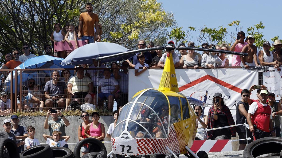 El helicóptero "Volando voy" ganó el premio a la carrilana más elaborada