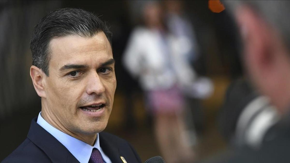 Pedro Sánchez, el pasado jueves en Bruselas.