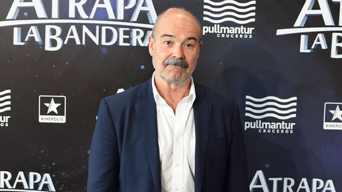 Antonio Resines en la presentación de 'Atrapa la bandera'