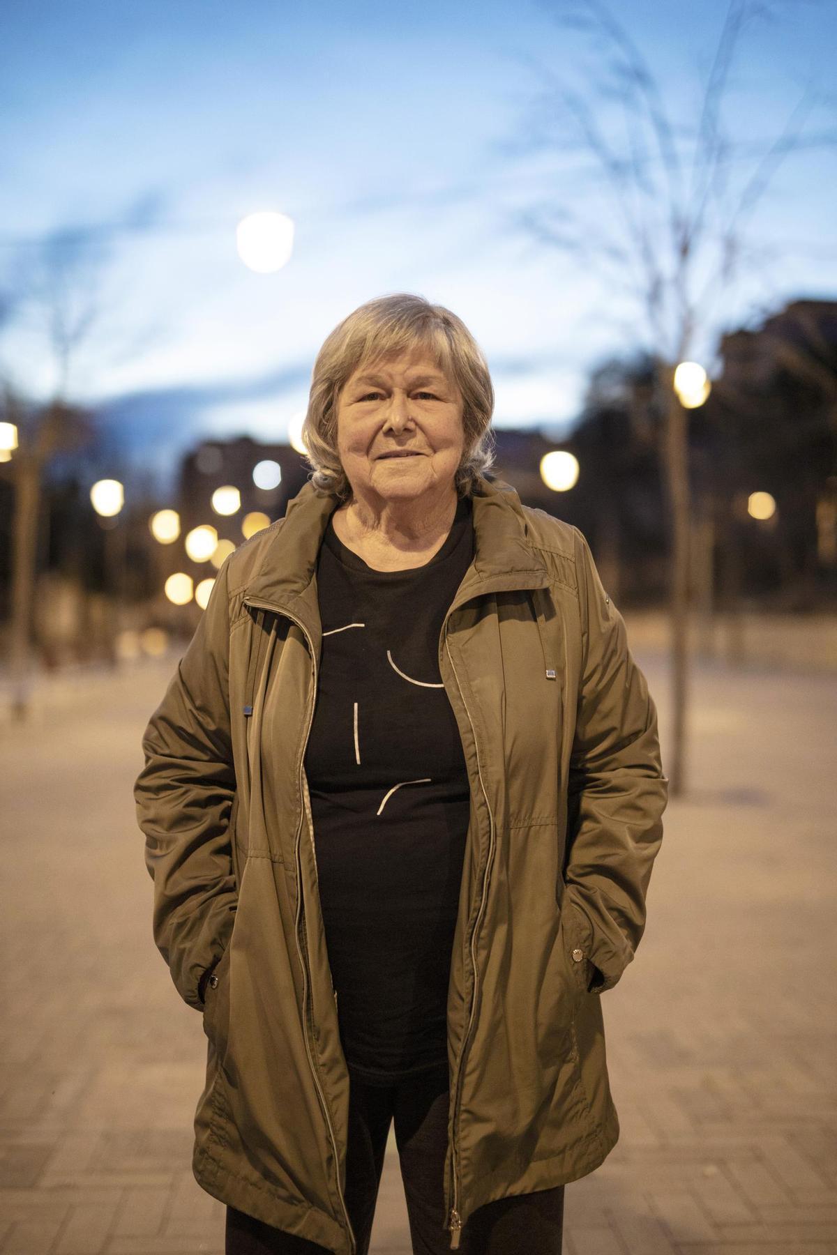 L'arqueòloga Enriqueta Pons, fotografiada al Passeig Nou de Figueres.