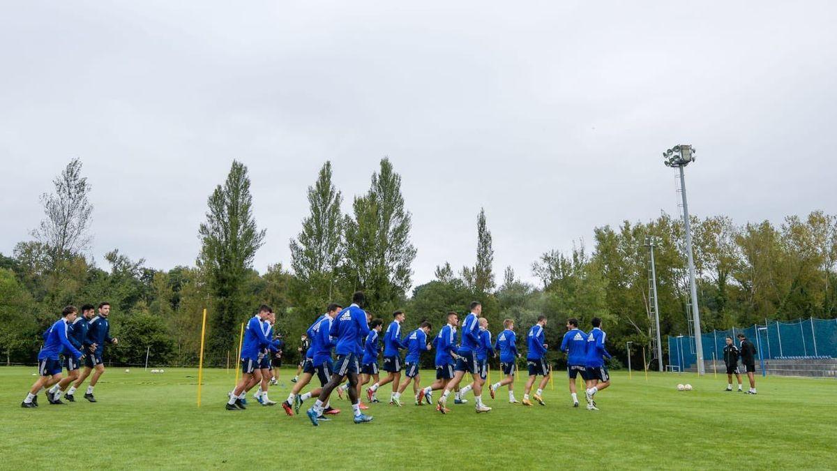 Entrenamiento del Real Oviedo,