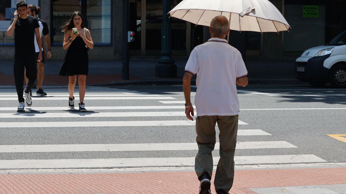 Temperaturas altas en Bilbao, aunque se suavizarán por la tarde por  cambio viento del norte