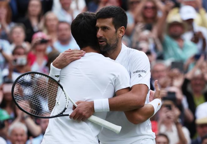 Las mejores fotos del Djokovic - Alcaraz en Wimbledon