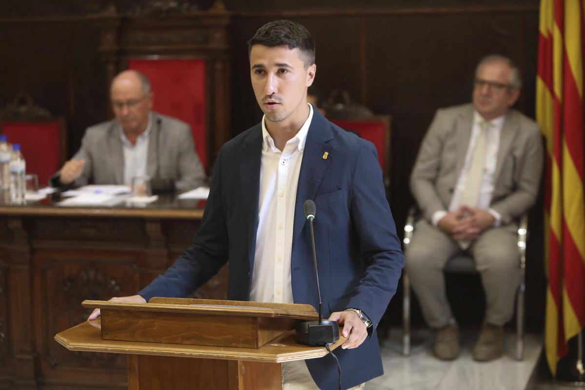 Toni Iborra en el pleno de constitución.