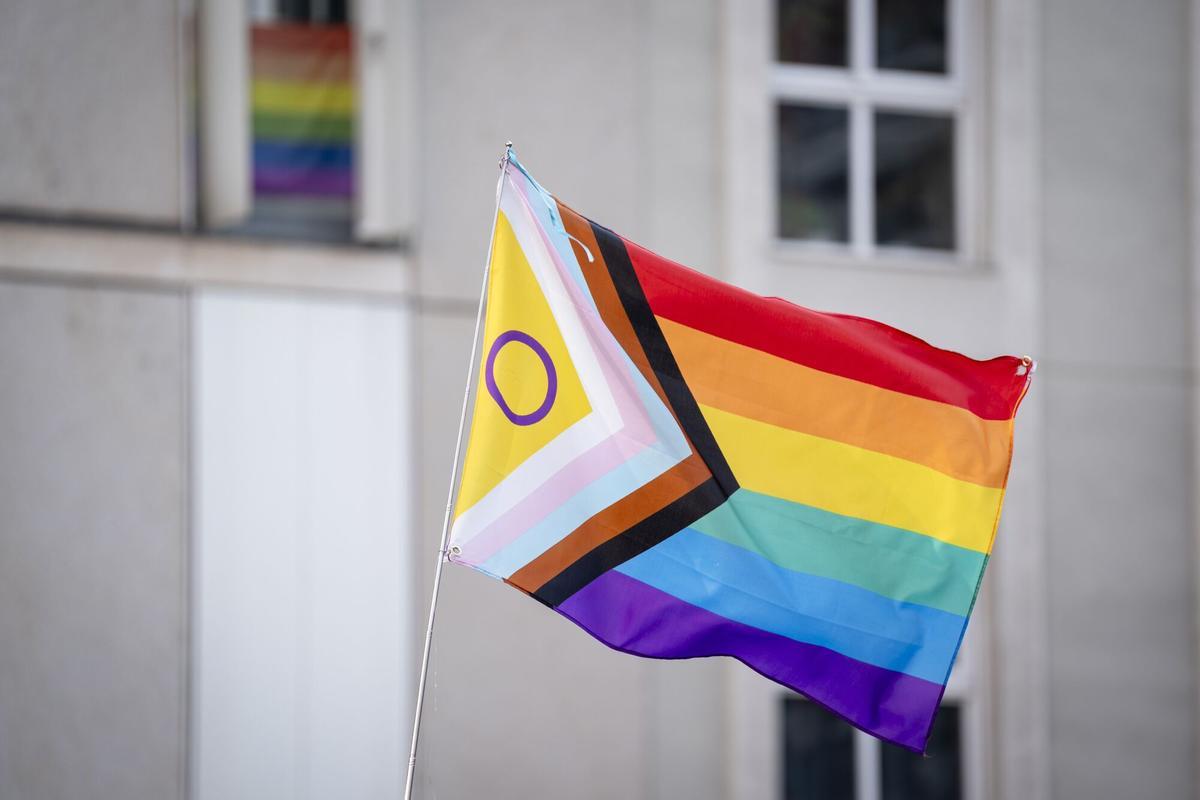 02/07/2025 Bandera LGTBIQ+ durante el pregón del Orgullo de Madrid 2025 (MADO 2025), en la plaza Pedro Zerolo, a 2 de julio de 2025, en Madrid (España). Este año los encargados de dar el Pregón del Orgullo LGTBIQ+ serán los protagonistas de ‘Mariliendre’, una serie de temática LGTBIQ+ creada por Javier Ferreiro y producida por Los Javis, que narra la historia de una mujer que acompaña y apoya a hombres gays en su proceso de aceptación. Con este acto se da comienzo a cinco días con una amplia programación que este año gira en torno al lema: ‘20 años avanzando en derechos: ni un paso atrás’. POLITICA A. Pérez Meca - Europa Press