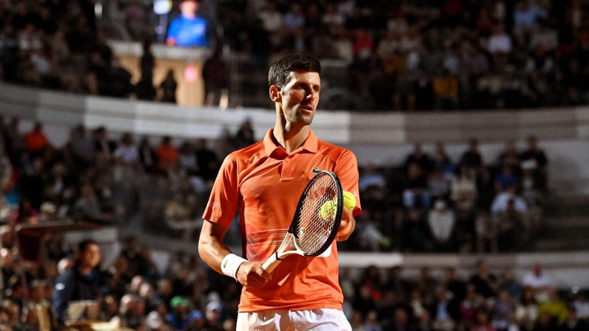 Djokovic, durante el partido ante Ruud