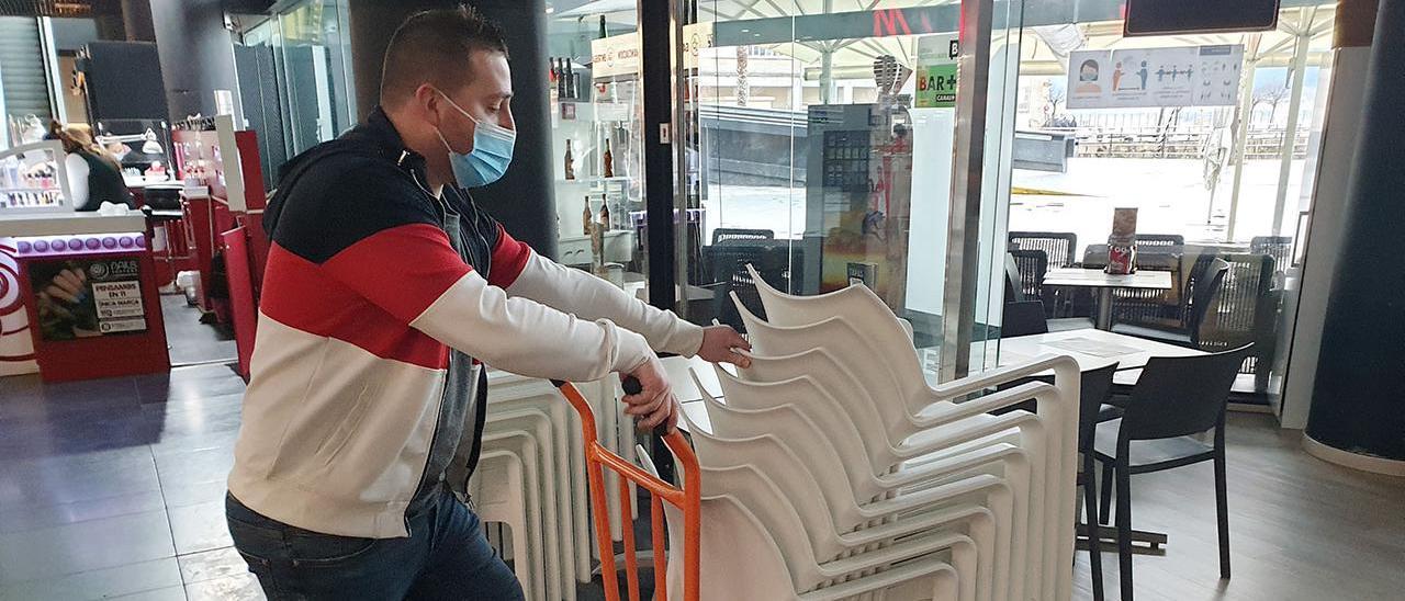 Preparativos para la reapertura de la hostelería en Vigo